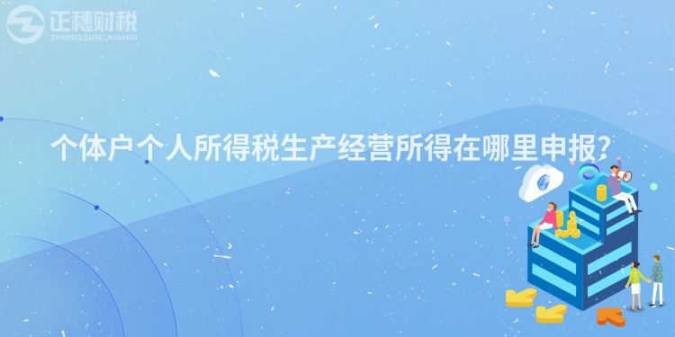 個(gè)體戶個(gè)人所得稅生產(chǎn)經(jīng)營(yíng)所得在哪里申報(bào)？