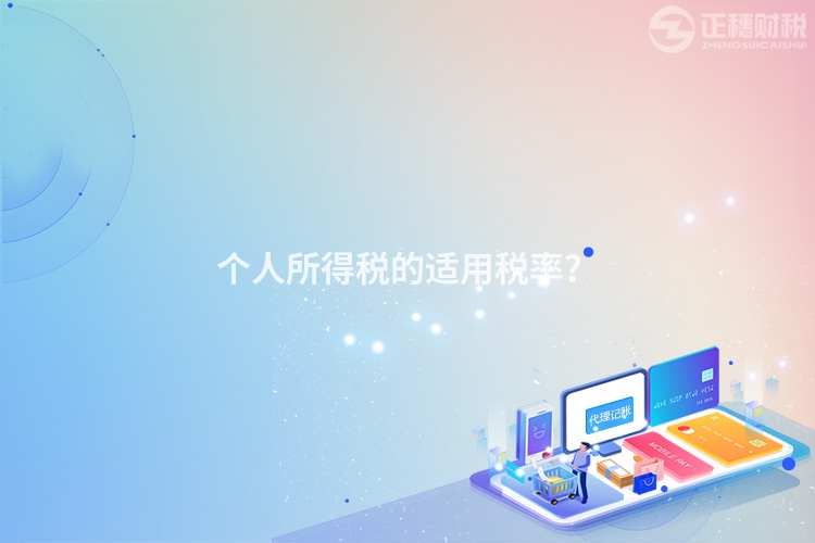 個人所得稅的適用稅率？