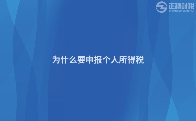 為什么要申報個人所得稅