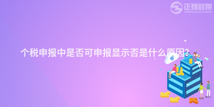 個稅申報中是否可申報顯示否是什么原因？