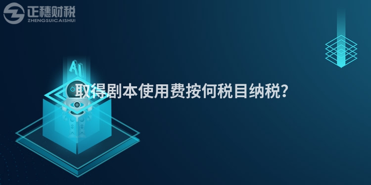 取得劇本使用費(fèi)按何稅目納稅？