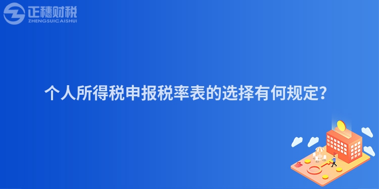 個人所得稅申報稅率表的選擇有何規定？