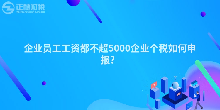 企業員工工資都不超5000企業個稅如何申報？