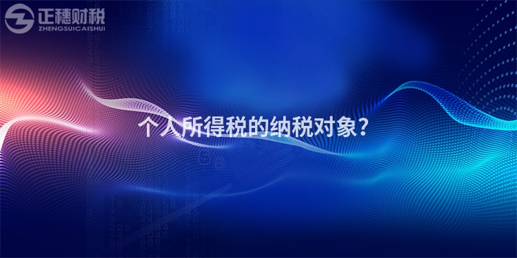 個人所得稅的納稅對象？