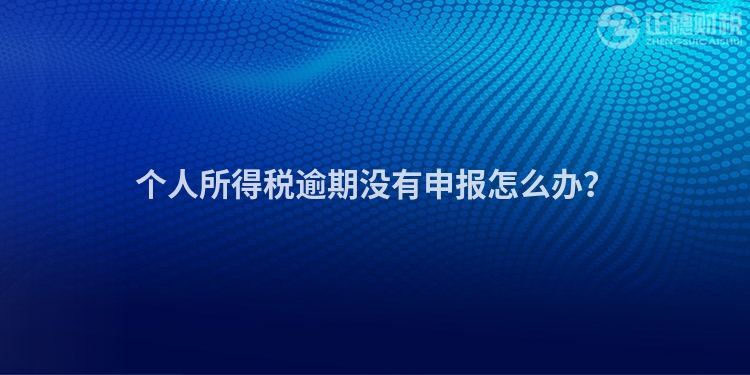 個人所得稅逾期沒有申報怎么辦？