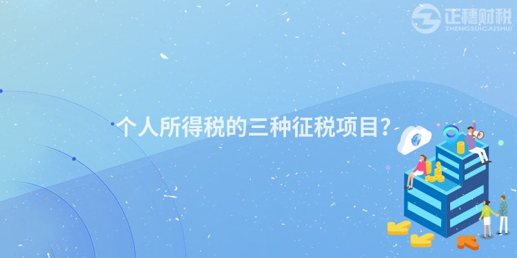 個人所得稅的三種征稅項目？