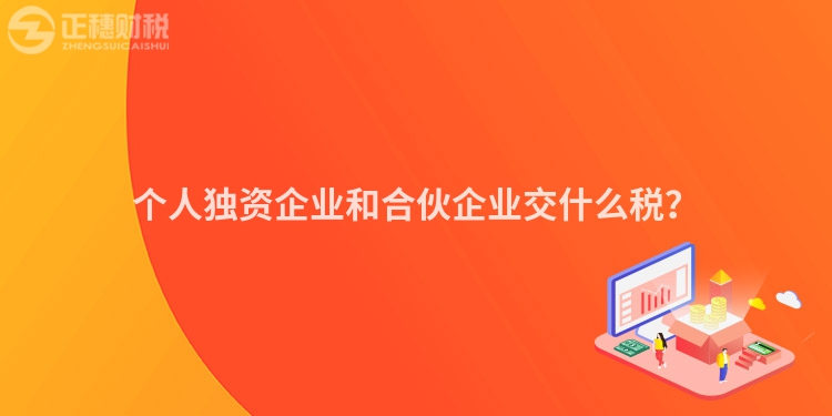 個人獨資企業和合伙企業交什么稅？
